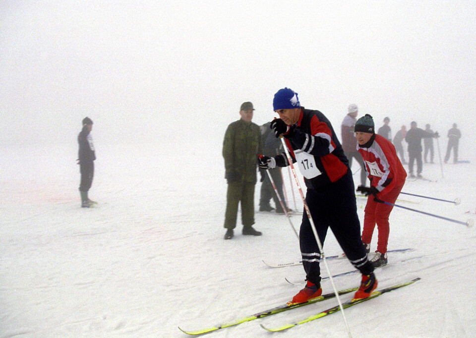 I FORM: Sigurd Frisvold i forbindelse med Forsvarssjefens stafett i Holmenkollen.