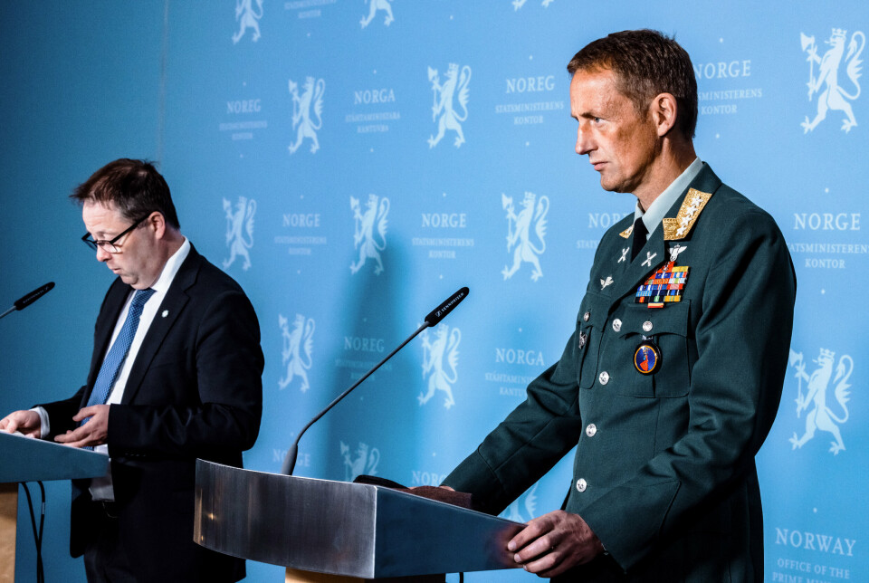 TILLITSREFORM I FORSVARET: Forsvarsminister Bjørn Arild Gram (Sp) og forsvarssjef Eirik Kristoffersen.
