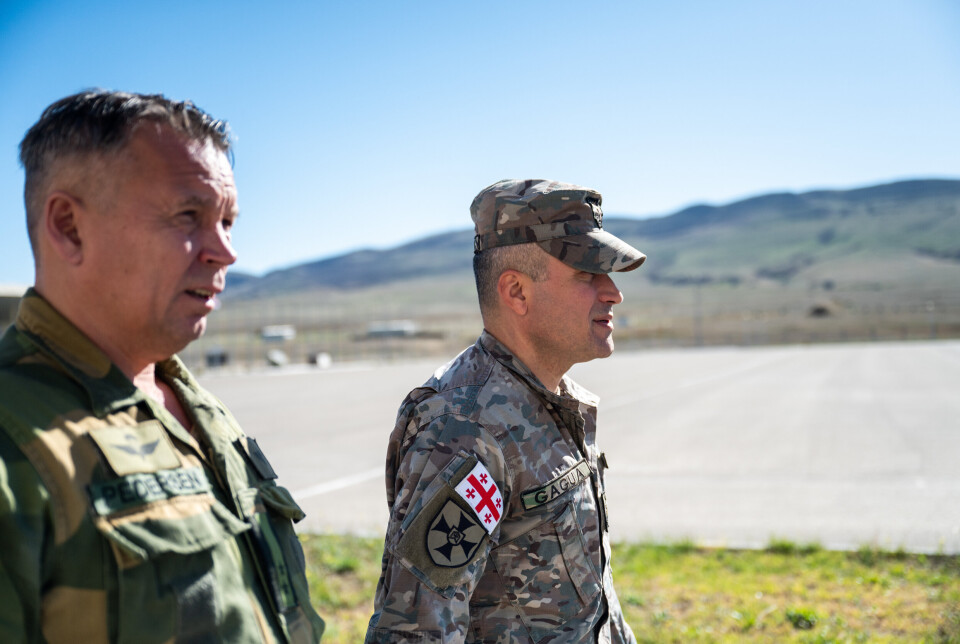 LEDERE: Per Ivar Pedersen og David Gagua har ansvaret for JTEC i Georgia.