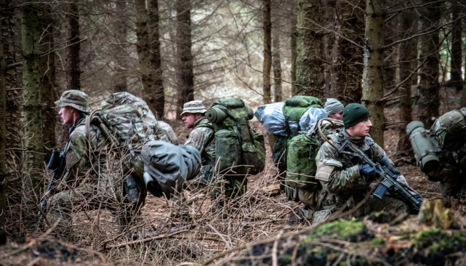 VARER I TRE UKER: Bilde fra Enkeltkæmperkursus på øya Bornholm i 2019. Enkeltkæmperkursus 2019, Bornholm