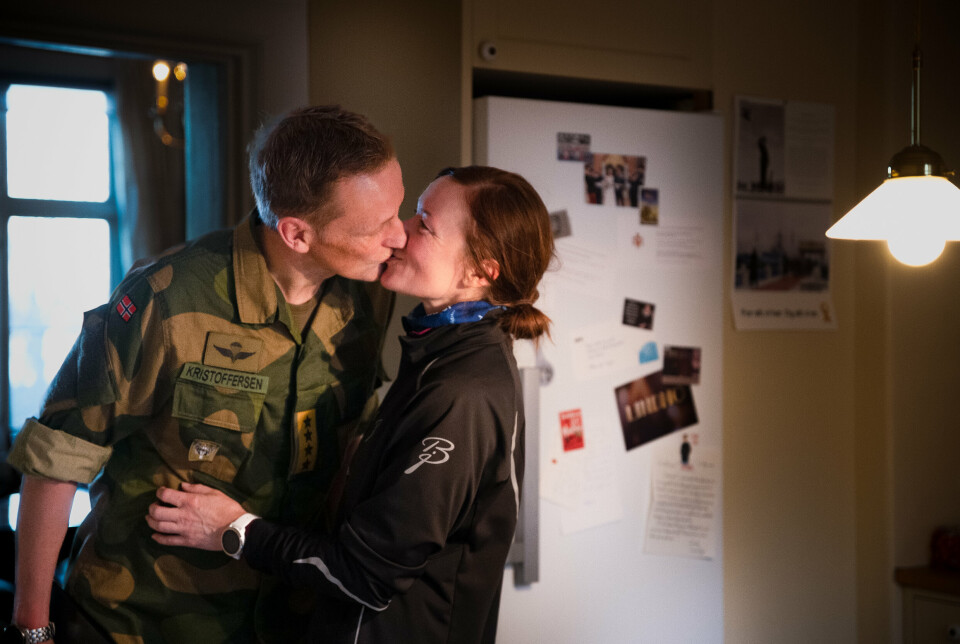 EKTESKAP: Forsvarssjef Eirik Kristoffersen og kona Linn Therece Kristoffersen har til tross for en hektisk jobbhverdag, tid til å se hverandre nesten hver dag.
