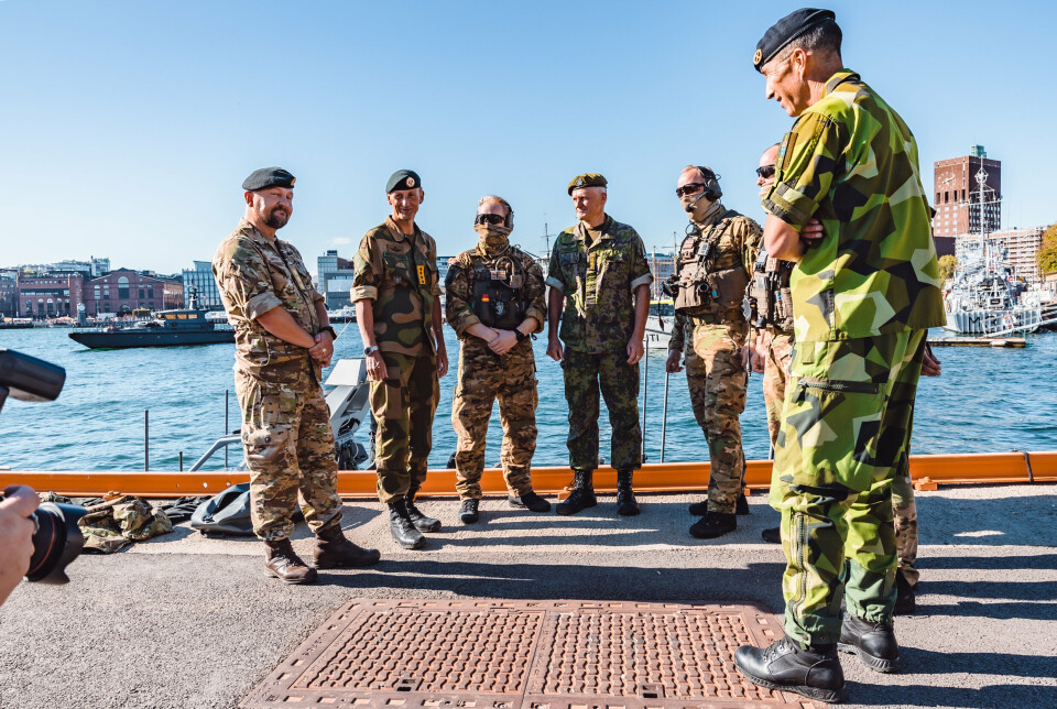 SAMLET: Forsvarssjefene fra Norge, Sverige, Finland og Danmark møttes i Oslo i August i fjor.