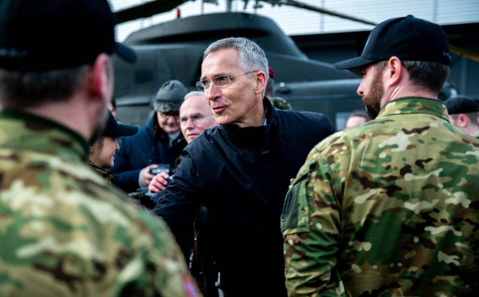ØVELSE: Jens Stoltenberg under Cold Response 2022. Nå ønsker generalsekretæren mer våpen til Ukraina.