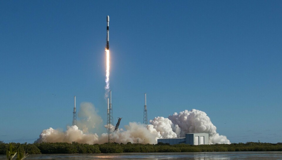 VELLYKKET: Falcon 9 sender opp SpaceX sitt sjette dedikerte såkalte rideshare-oppdrag.