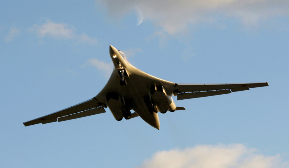 GAMMEL TRAVER: Et strategisk bombefly av typen Tu-160 som har vært i Russland sitt arsenal siden 1981.