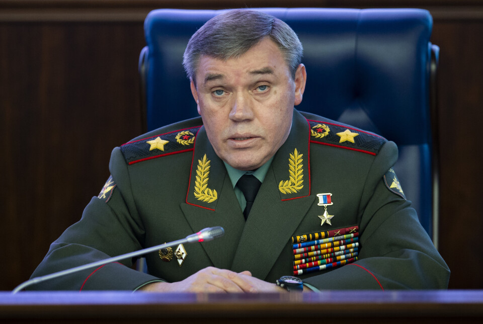 OVERTAR: Forsvarssjef Valerij Gerasimov overtar rollen som øverstkommanderende for Russlands styrker i Ukraina.