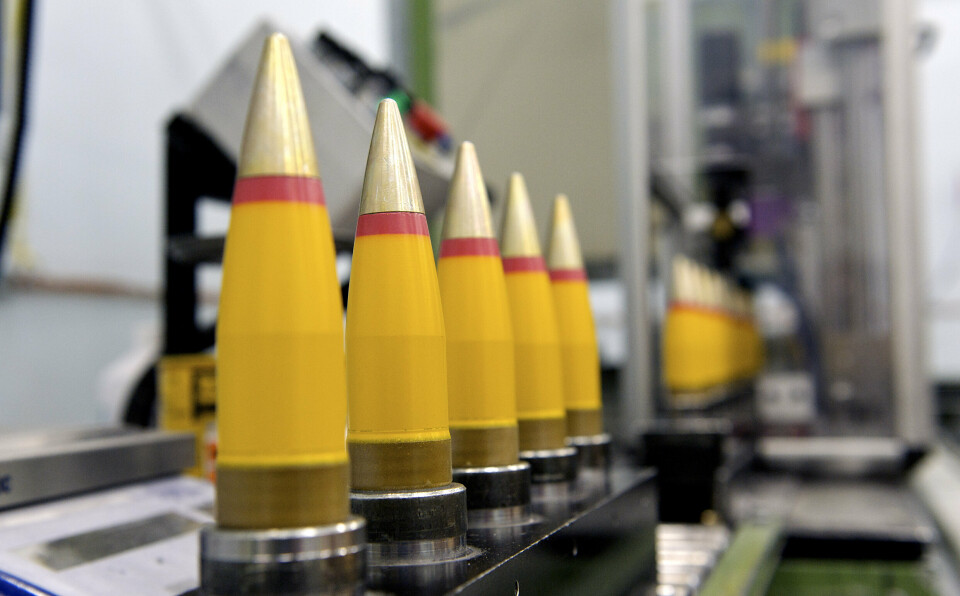 RAUFOSS: Produksjon av CV 90 ammunisjon i Nammos fabrikk på Raufoss.