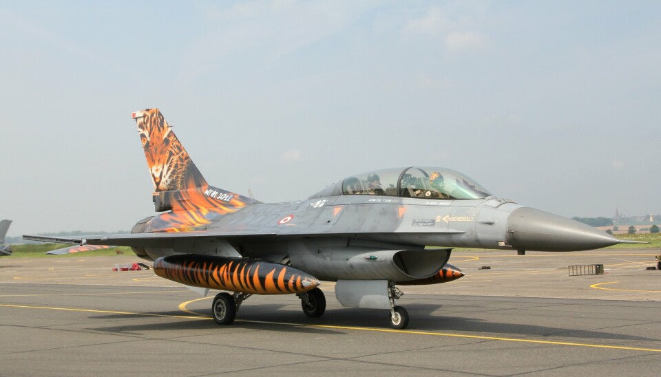 Et tyrkisk AF F-16D.