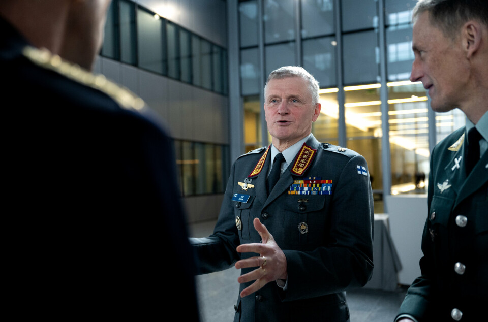 FINLAND: Den finske forsvarssjefen Timo Kivinen ser fram til Nato-medlemskap.