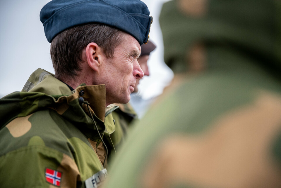 SJEFEN FOR LUFTFORSVARET: Generalmajor og tidligere helikopterpilot i Luftforsvaret, Rolf Folland, på øvelsen Cold Response i 2022.