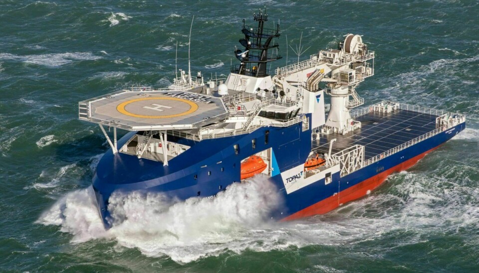 NORSKBYGGET: Topaz Tangaroa ble levert fra Vard Brattvåg i 2019.