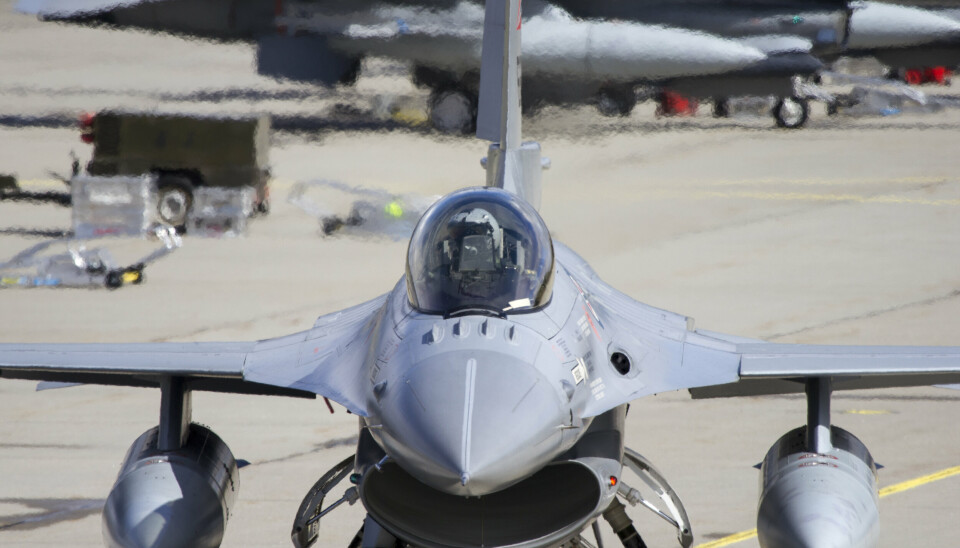 JAGERFLY: Et norsk F-16 med piloten i cockpit før taxing under øvelse ACE17 i Bodø i 2017.