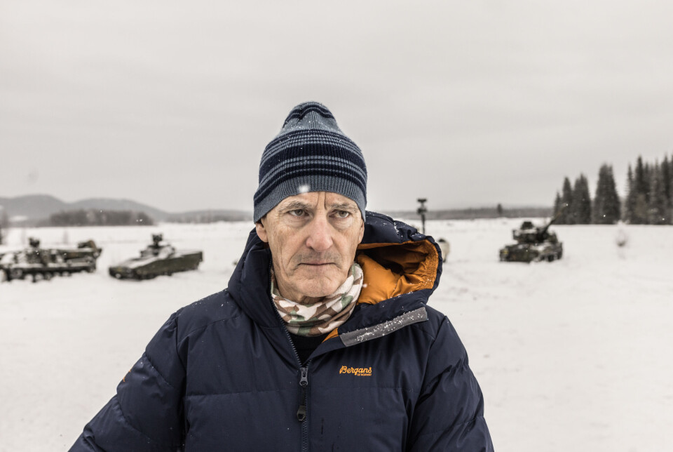 RENA: Statsminister Jonas Gahr Støre i Rena leir.