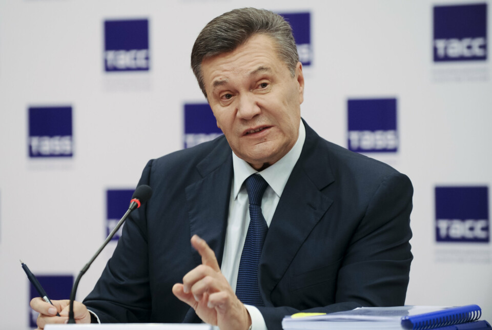 AVSATT: Tidligere president Viktor Janukovytsj.