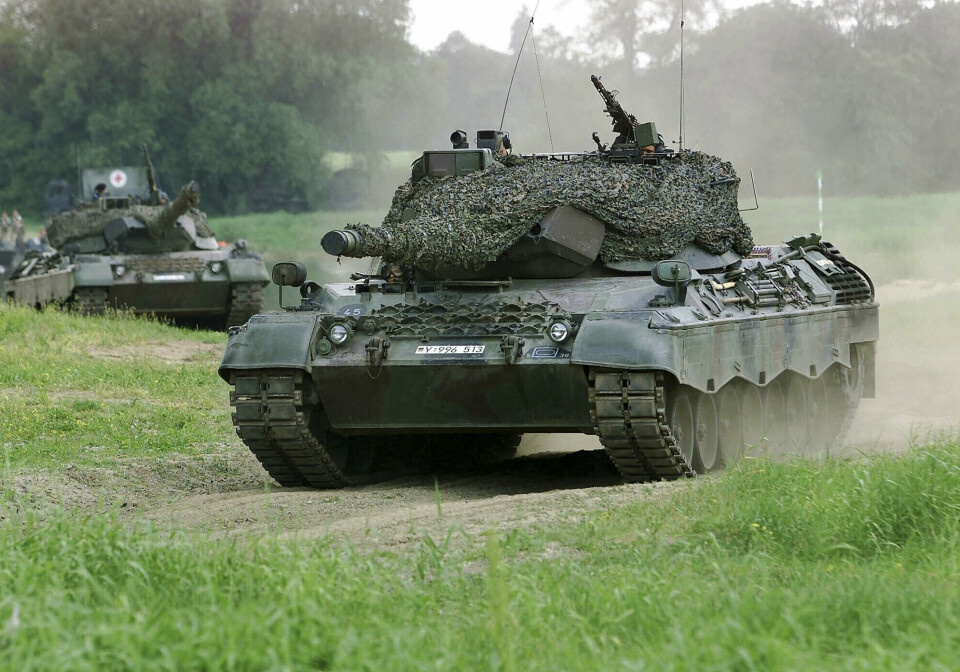 FEIL: Det danske forsvaret har ikke brukt Leopard 1 siden 2005 og donerer flere av dem til Ukraina.
