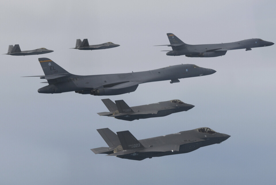 F-35: Sør-Korea er både bekymret over Nord-Korea og over Kinas stadig sterkere militære nærvær i regionen, og har gått til anskaffelse av 40 amerikanske kampfly av typen F-35. I fjor la de inn bestilling på ytterligere 20.