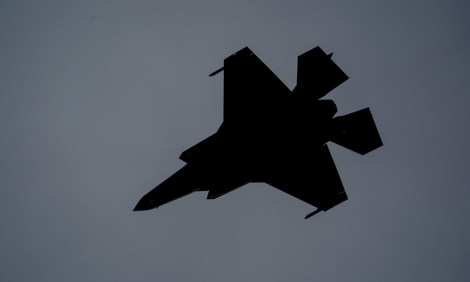 ILLUSTRASJONSBILDE: Nederlandske F-35-jagerfly har avskåret russiske fly. Det avbildede flyet er et norsk fly under Cold Response 2022.