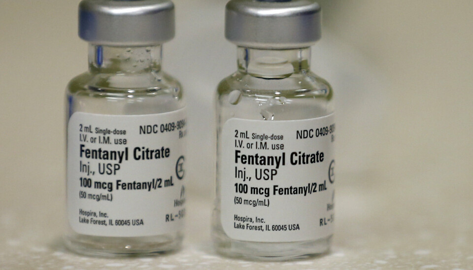 ARKIVFOTO: Glassene med fentanyl er avbildet i apoteket ved University of Utah Hospital i Salt Lake City.