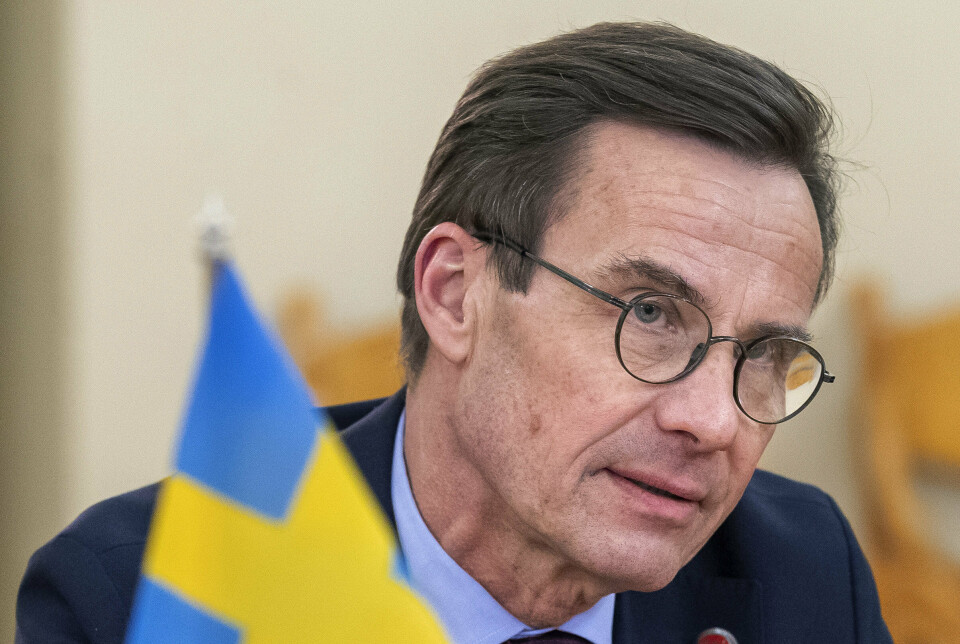 ADVARER: Sveriges statsminister Ulf Kristersson advarer mot at Finland blir Nato-medlem uten Sverige.