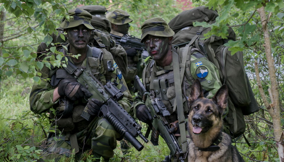 ALVORLIG: Den svenske etteretningssjefen tegnet et dystert bilde da hun la frem trusselvurderingen sin mandag. Bildet viser Försvarsmaktens 132. säkerhetskompani sjö. Försvarsmaktens 132. säkerhetskompani sjö