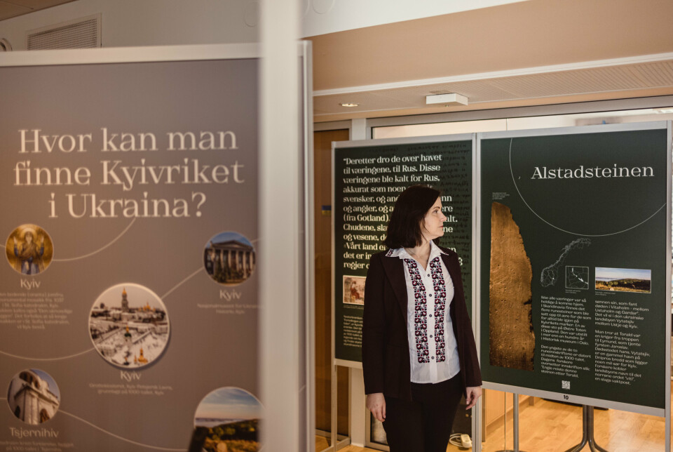 KYIVRIKET: Ambassaden har satt opp en utstilling om den felles historien til Ukraina og Norge.