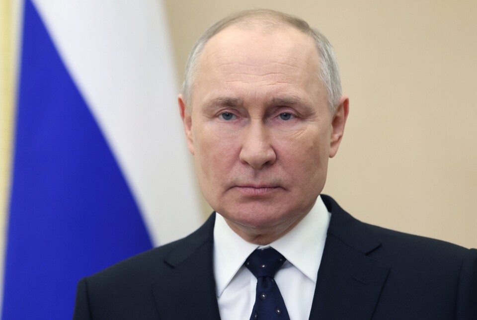 ØDELEGGE: Russlands president Vladimir Putin under en tale han holdt Moskva torsdag.
