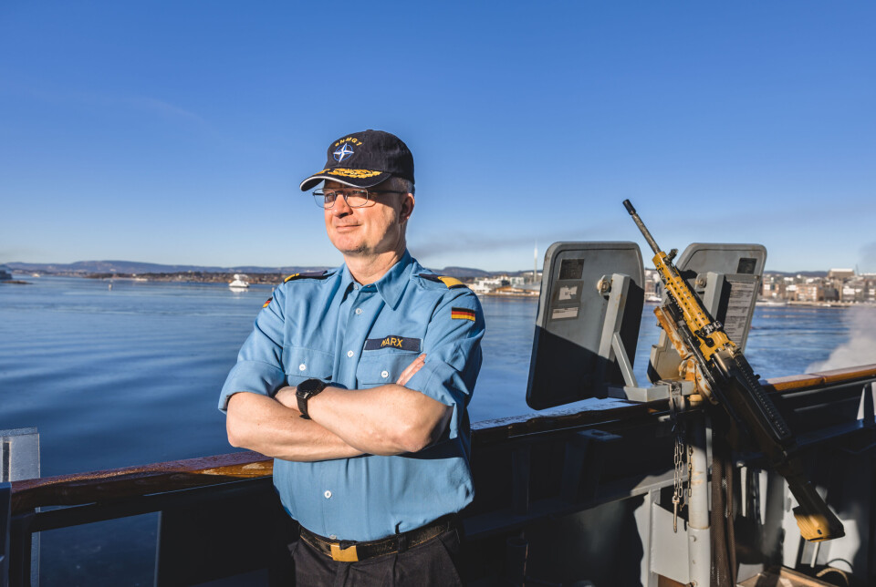 KONTREADMIRAL: Sjef for NATOs stående Maritime Styrke, Thorsten Marx. Han har tidligere vært sjef på blant annet minesveiperen FGS Ensdorf og fregatten Hessen.