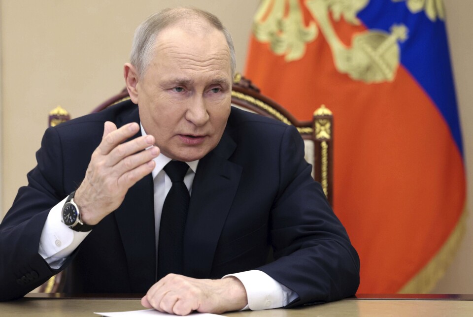 PROVOKASJON: – Nynazister har skutt mot sivile. Dette er en terrorhandling, sier Russlands president Vladimir Putin om de påståtte ukrainske angrepene i Brjansk-regionen i Russland.