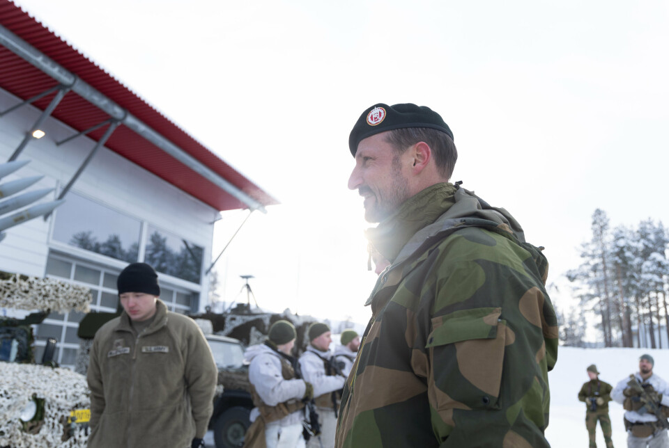 KTS: Den 7. mars besøkte kronprins Haakon Setermoen leir, der soldatene forberedte seg på øvelsen Joint Viking.