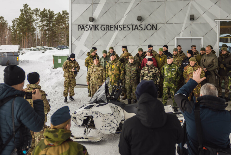 PÅ GRENSEN: Nato-generaler og sivile bereskapsaktører møttes på Pasvik grensestasjon under Joint Viking i begynnelsen av mars. Både nordisk samarbeid og Russlands militærmakt kommer til å spille inn på norsk sikkerhet de neste årene.