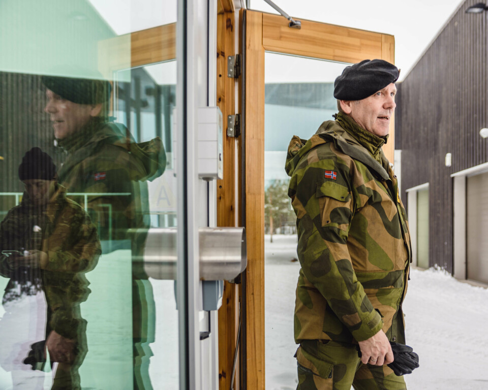 GRENSESTASJON: Nato-generaler møttes på Pasvik grensestasjon under øvelsen Joint Viking. Her er FOH-sjef Yngve Odlo.