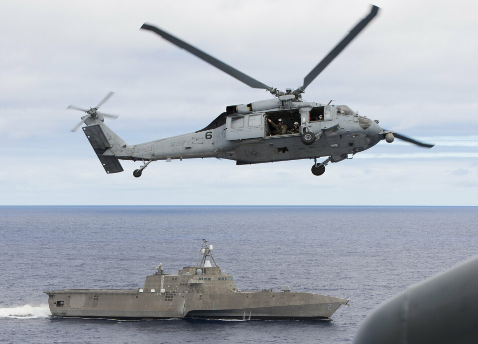 ETTERLENGTET KAPASITET: Ifølge Forsvarsdepartementet er det forventet at alle seks Seahawk-helikoptrene skal være på plass i Norge innen 2027. Bildet viser et amerikanske Seahawk-helikopter.