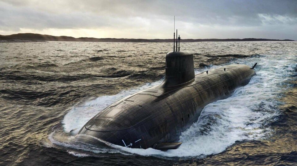 FREMTIDIG UBÅT: SSN-AUKUS er planlagt å fases inn i Royal Navy mot slutten av 2030-tallet og i Australia ti år senere. Illustrasjonsfoto. Rendering.