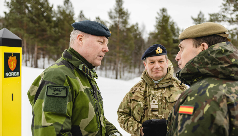 NORSK-RUSSISK GRENSE: Carl-Johan «Klute» Edström er generalløytnant og sjef for operasjonsledelsen i Försvarsmakten. Han har tidligere vært sjef for det svenske luftforsvaret.