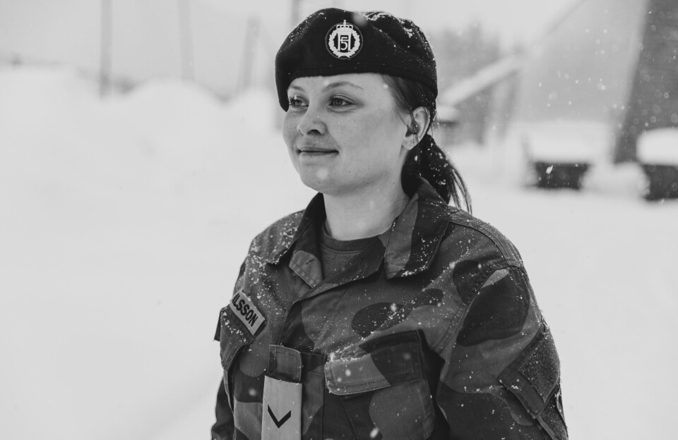 FOTOGRAF: Synne Nilsson jobber i Hærens Combat media team.
