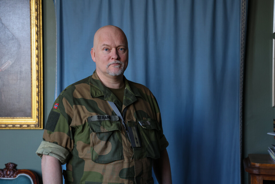 NY JOBB: Asle Strand er norsk liaisonoffiser ved Försvarsmakten Högkvarteret i Stockholm.