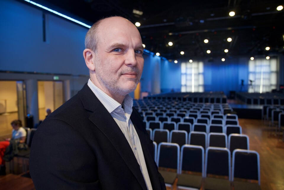SJEKKER TRUSLER: Jørgen Botnan er seksjonssjef i Nasjonal sikkerhetsmyndighet, og holdt foredrag på Sikkerhetskonferansen 2023.