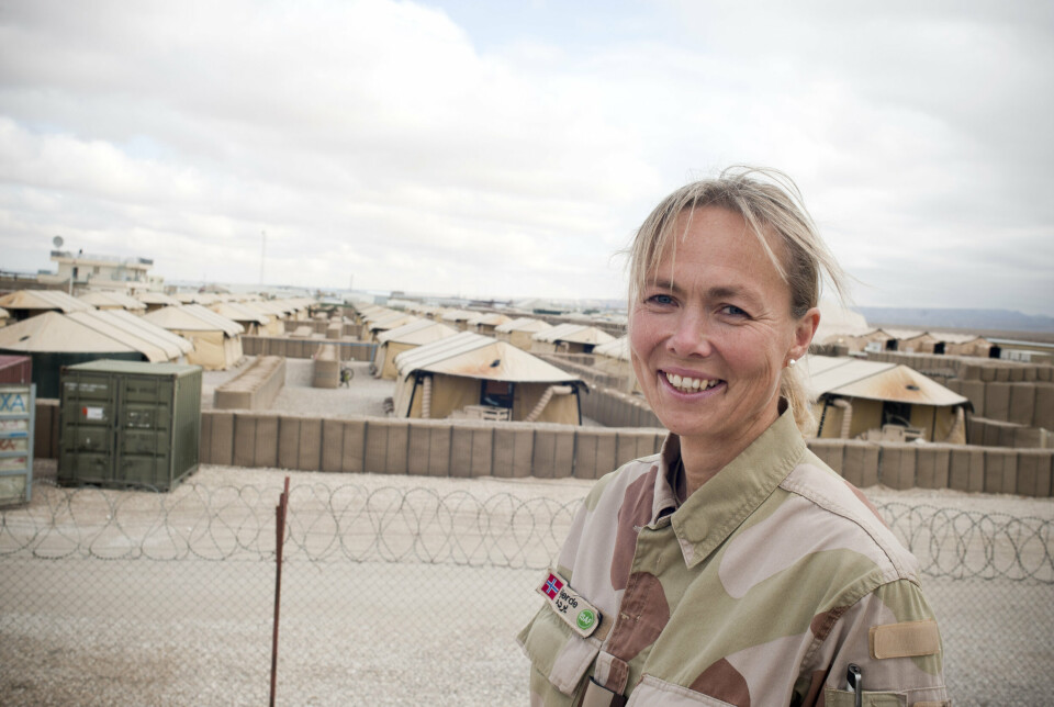 UTENLANDS: Generalmajor Ingrid Gjerde er for tiden styrkesjef på Kypros. Dette bildet er fra Afghanistan i 2012. Gjerde var kontingentsjef for de norske styrkene i Nato-styrken ISAF i Afghanistan (2011–2012).