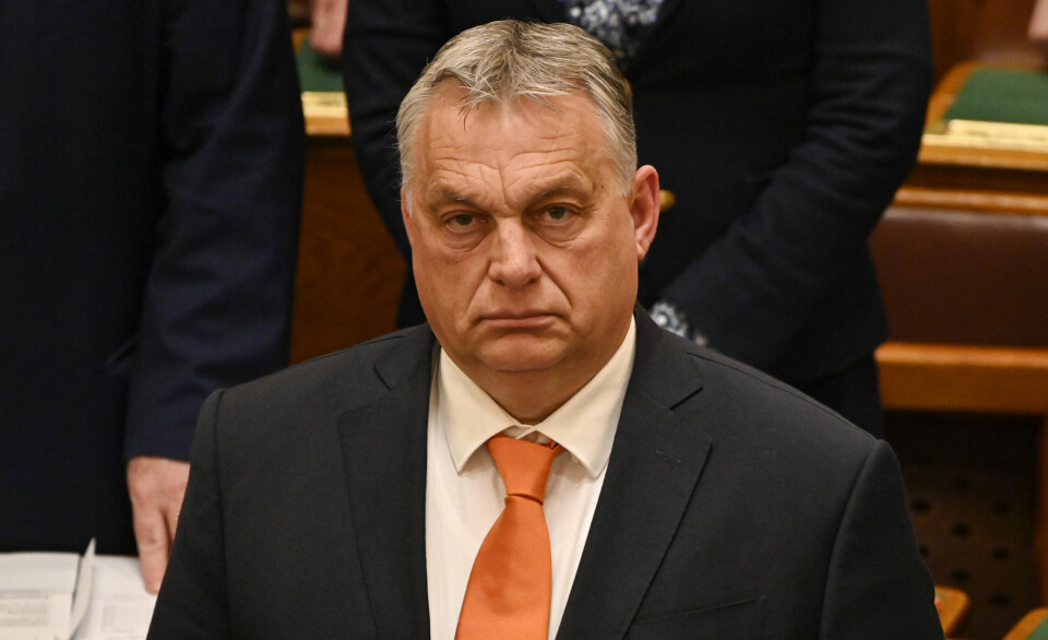 VENTER MED SVERIGE: Ungarns statsminister Viktor Orban. Mandag sa landet ja til finsk Nato-medlemskap, men landet har enda ikke sagt ja til svenskene.