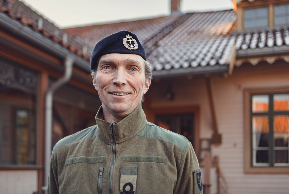 DAGENS KOMMANDANT: Per Egil Grimstad er i dag kommandant på Oscarsborg.
