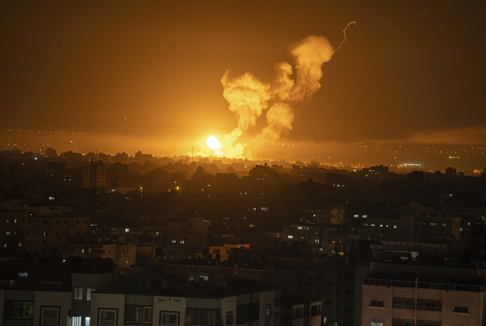 ANGREP: Det israelske forsvaret har angrepet Hamas-mål flere steder fredag 17. april.