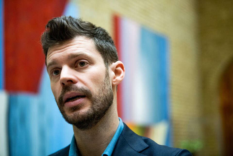 JA ELLER NEI: Partileder Bjørnar Moxnes og et flertall i Rødts sentralstyre snudde i saken i mars, og kunngjorde at de ville sende våpen til Ukraina. Der er ikke hele partiet enig.