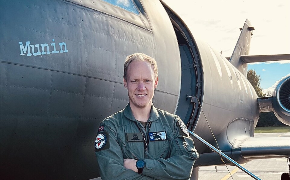 HERCULES: Morten Stjernstedt jobber som vedlikeholdsplanlegger på transportflyet C-130 Hercules.