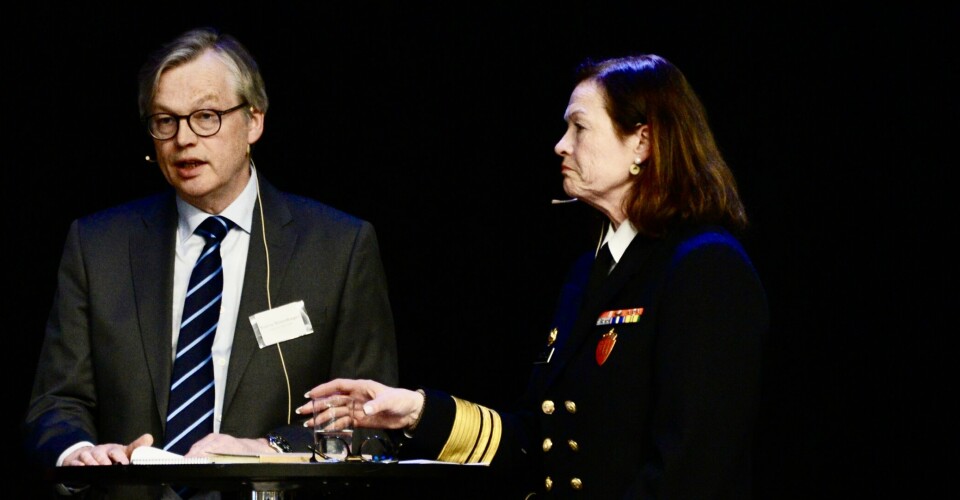 Elisabeth Natvig, sjef for Forsvarsstaben (FST) var blant deltagnere på FSI-konferansen på Sundvollen 18. april 2023