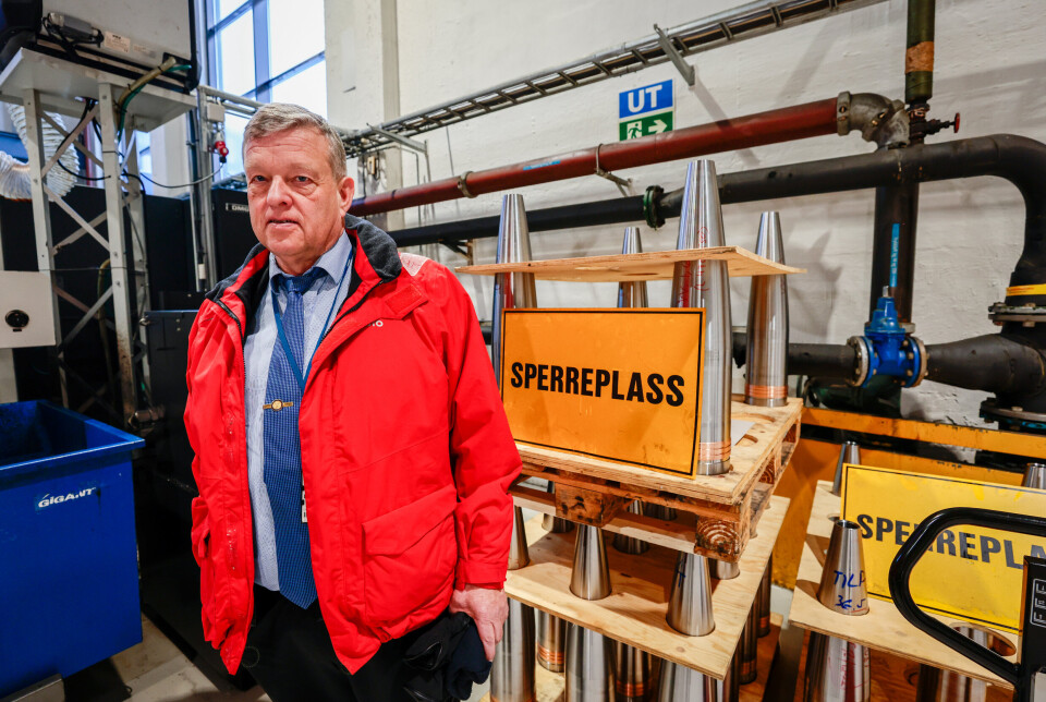USIKKERT: De nye reglene om strømprioritering kan ikke garantere kraft til ammunisjonsbedriften Nammo. Konsersjef Morten Brandtzæg fotografert på Raufoss 13. januar 2023.