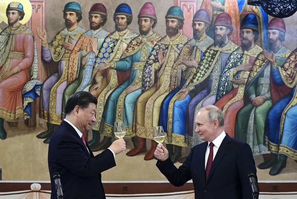 BESØK: Kina og Russland trapper opp sitt atomsamarbeid, men begge land fastholder at det utelukkende er av sivil karakter. President Xi Jinping besøkte i forrige måned Russland og president Vladimir Putin.