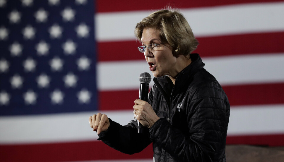 LEDER FORSVARSKOMITE: Senator Elizabeth Warren leder en av senatets komiteer knyttet til militæret, på personell. Dette bildet er fra 2020.