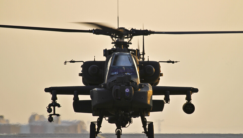 KAMPHELIKOPTER: McDonnell Douglas AH-64 Apache er ofte kalt en flygende stridsvogn, her fotografert i Afghanistan i 2012. Illustrasjonsfoto.