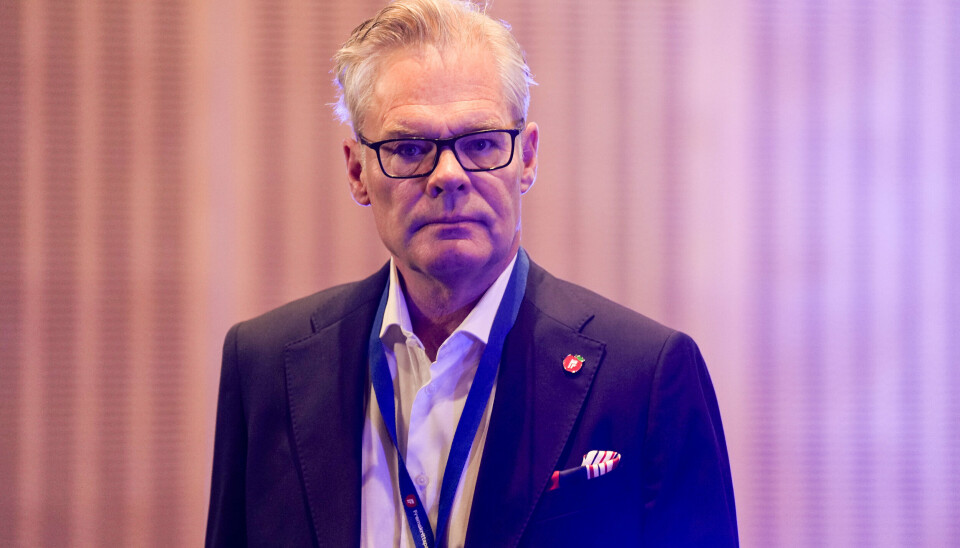 ETTERLYSER FORSVARSPENGER: Hans Andreas Limi avbildet under Frp sitt landsmøte 2023 på Gardermoen.