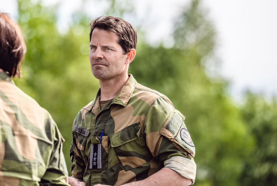 20 ÅR: Reservister har denne uken øvd på å gjenoppbygge en flystasjon etter angrep, forteller brigader Kristian Lyssand. Bildet er tatt i en annen anledning.